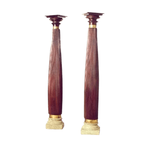 chettinad wooden pillars